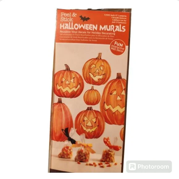 Two Self-Stick Halloween Mural Kits -  NWT - Picture 3 of 7